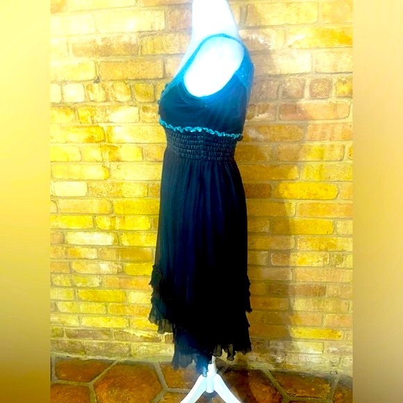 Rare Vintage/Y2K Velvet/Silk/lace multi-layered Midi Designed by BeauBois - S/M - Picture 5 of 16